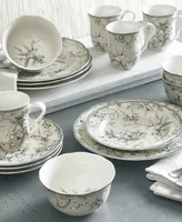 222 Fifth Adelaide Toile 16 Piece Dinnerware Set, Service for 4