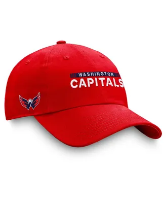 Men's Fanatics Red Washington Capitals Authentic Pro Rink Adjustable Hat