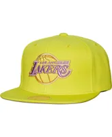 Men's Mitchell & Ness Gold Los Angeles Lakers Hardwood Classics Soul Pastel Snapback Hat