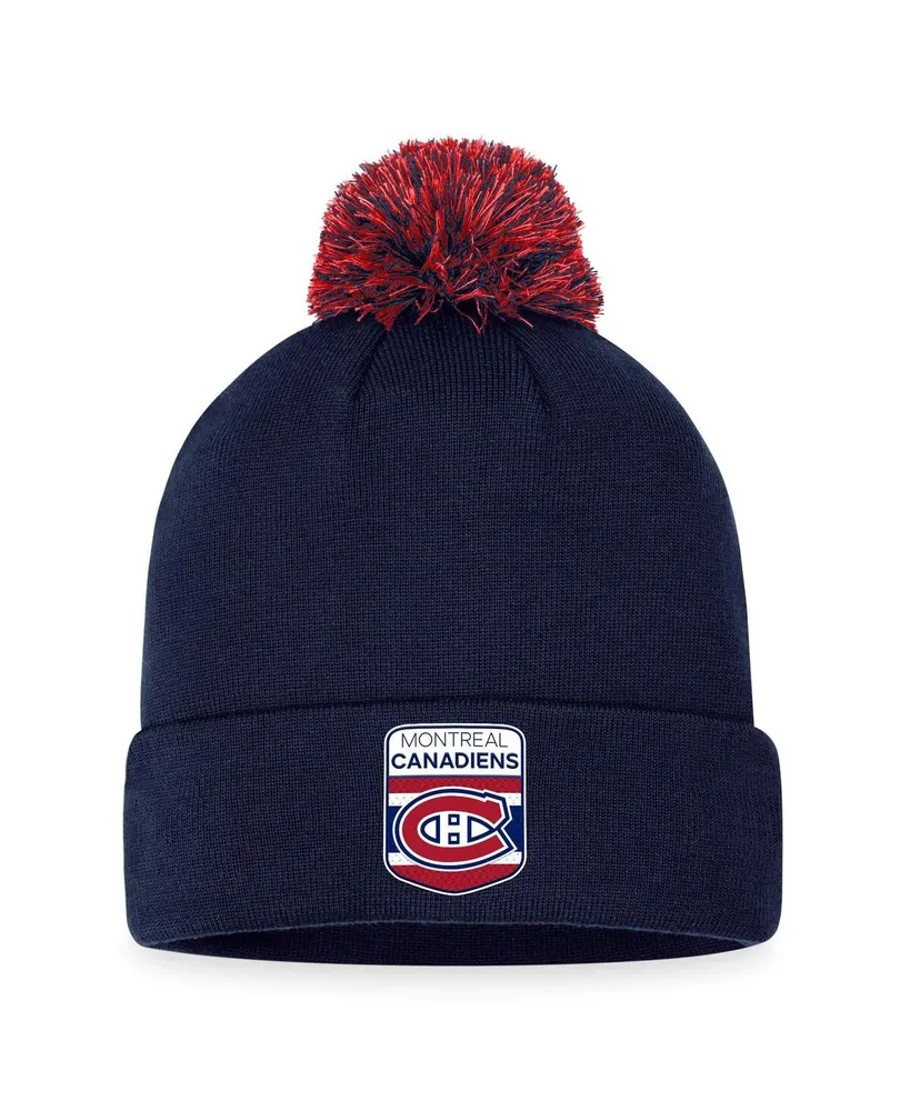 Men's Fanatics Navy Montreal Canadiens 2023 Nhl Draft Cuffed Knit Hat with Pom