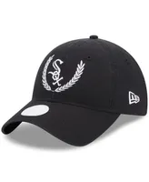 Women's New Era Black Chicago White Sox Leaves 9TWENTY Adjustable Hat