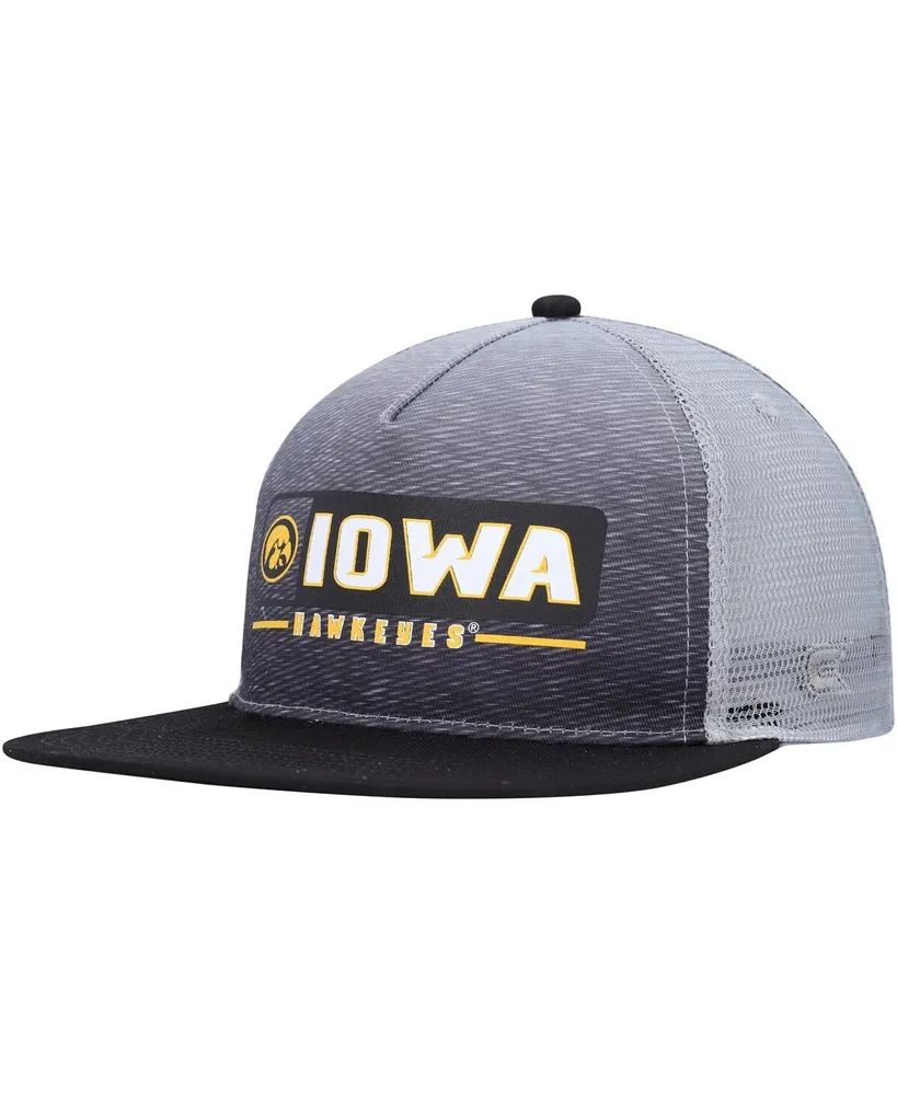 Men's Colosseum Black, Gray Iowa Hawkeyes Snapback Hat