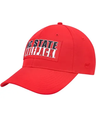 Men's Colosseum Red Nc State Wolfpack Positraction Snapback Hat