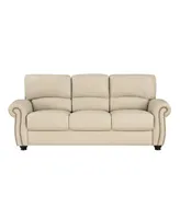 White Label Camryn 84" Leather Match Sofa