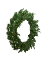 Kurt Adler 24" Battery-Operated Warm Led Jackson Wreath