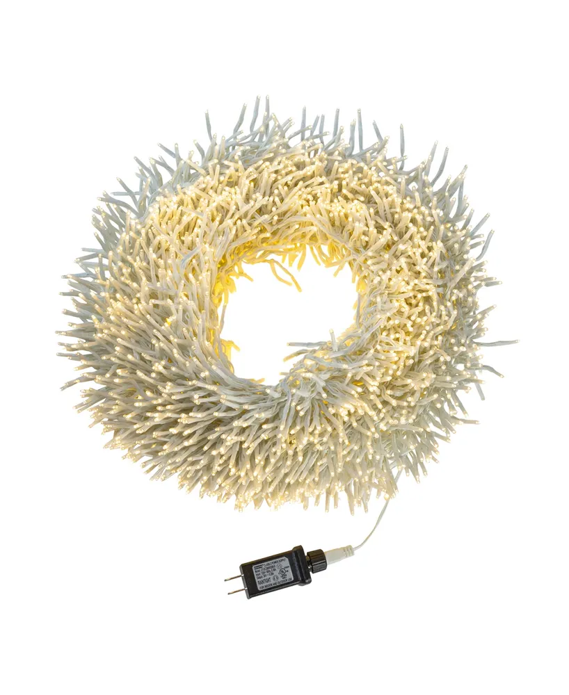 Kurt Adler 98' 3000-Light Cluster Garland with Warm Led Lights