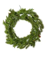 Kurt Adler 24" Pre-Lit Incandescent Pinecone Wreath