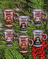 Designocracy Sweet and Spicy Season Christmas Clip-On Ornaments Set of 6 J. Mills-Price