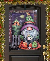 Designocracy Holiday Door Decor Wooden Wall Decor Boo Gnome J. Mills-Price