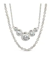 Sterling Forever Cubic Zirconia Eileen Layered Necklace