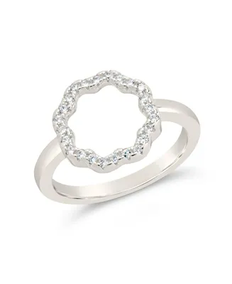 Sterling Forever Cubic Zirconia Marisole Ring