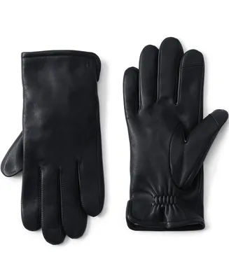 Lands' End Men's Cashmere Lined Ez Touch Leather Glove