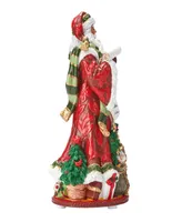 Fitz and Floyd Holiday Home African Santa Musical Figurine, 10.75-in