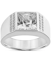 Men's Lab-Created White Sapphire (6-1/3 ct. t.w.) Ring Sterling Silver