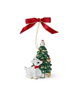 Spode Rudolph 2 Piece Ornament Set