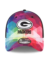 Men's and Women's New Era Multicolor, Black Green Bay Packers 2023 Nfl Crucial Catch 39THIRTY Flex Hat
