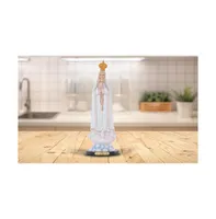 Fc Design 16"H Our Lady of Fatima Statue Our Lady of The Holy Rosary of Fatima Holy Figurine Religious Decoration Home Decor Perfect Gift for House Wa