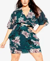 City Chic Women's Jade Blossom Mini Dress