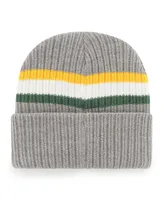 Men's '47 Brand Gray Green Bay Packers Highline Cuffed Knit Hat