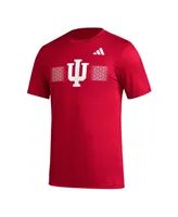 Men's adidas Crimson Indiana Hoosiers Pregame Aeroready T-shirt