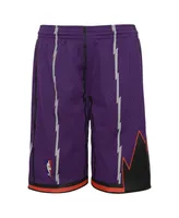 Big Boys Mitchell & Ness Purple Toronto Raptors Hardwood Classics Swingman Shorts