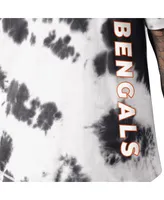 Men's Msx by Michael Strahan Black Cincinnati Bengals Freestyle Tie-Dye T-shirt