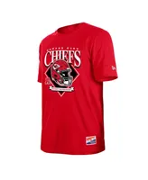 Men's New Era Red Kansas City Chiefs Team Logo T-shirt