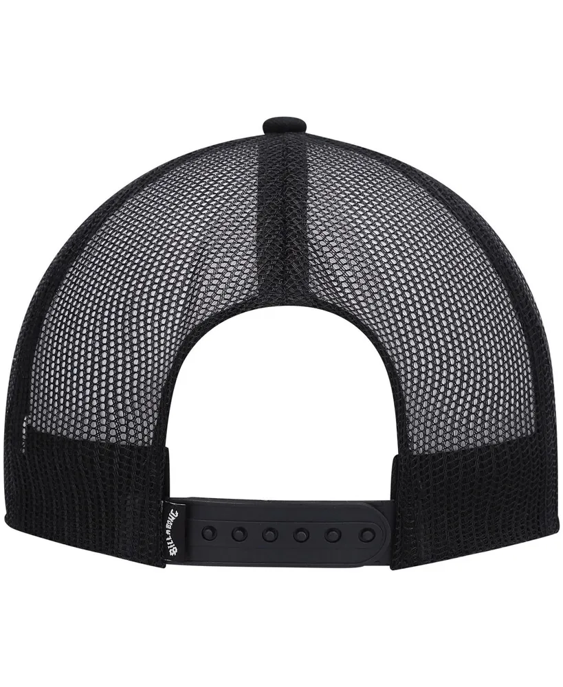 Men's Billabong Black Logo Stacked Trucker Snapback Hat