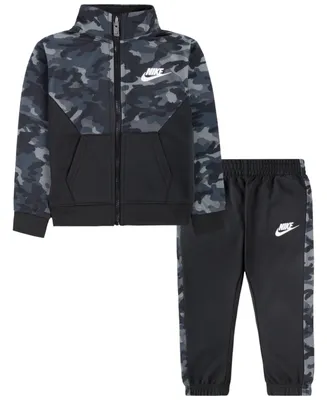 Nike Toddler Boys Camo Tricot Jacket and Pants, 2 Piece Set
