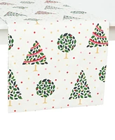 kate spade new york Holiday Confetti Acrobat Plaid Reversible Holiday Table Runner, 15" x 72"