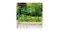 Raised Flowers Vegetables Garden Wooden Planter Box