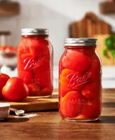 Ball 8 Piece Regular Mouth Quart Mason Jars with Lids and Bands