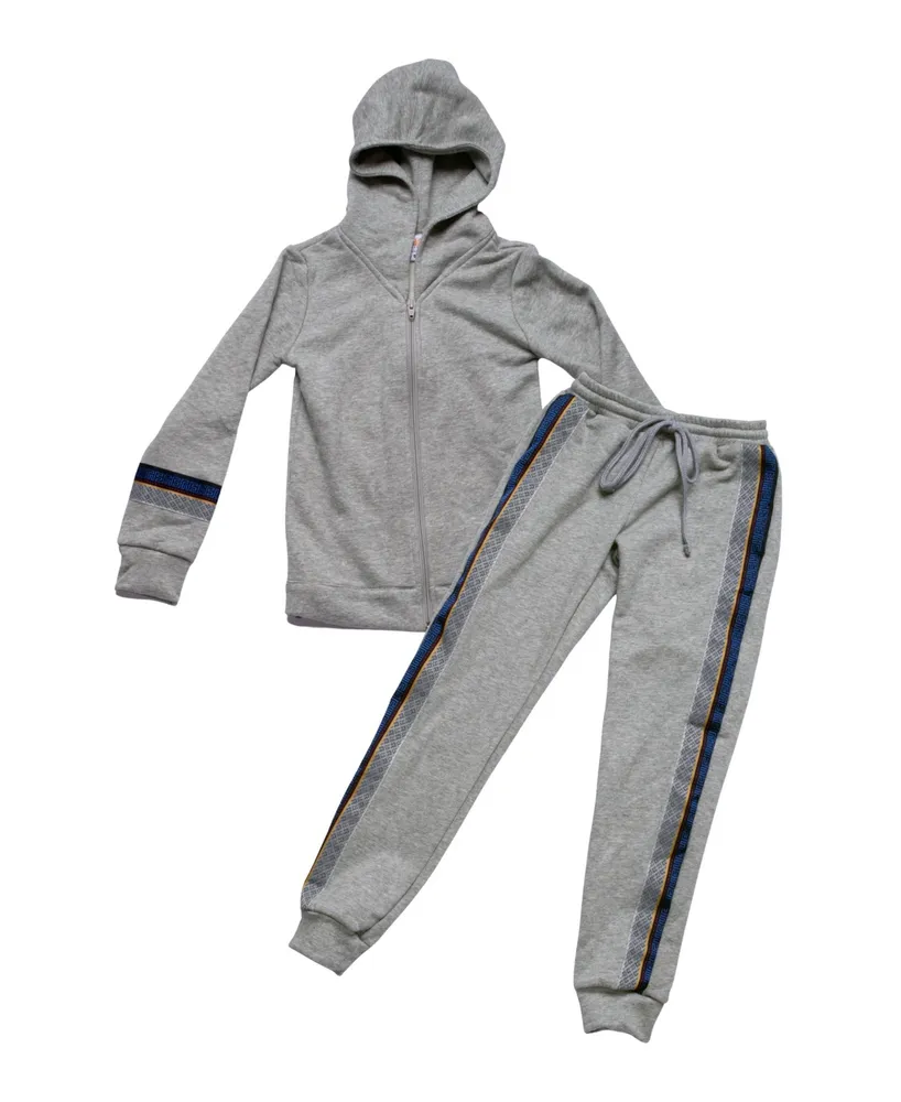 Mixed Up Clothing Toddler Boys Zip Front Hoodie and Joggers Set