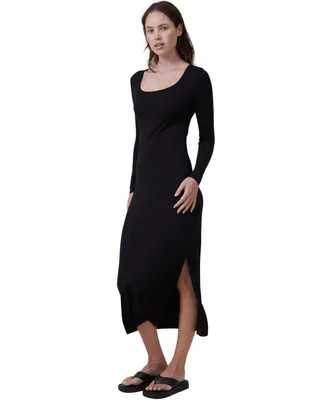 Cotton On Women's Staple Long Sleeve Maxi Dress