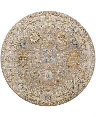 Surya Reina Ren-2308 7'10" x 7'10" Round Area Rug