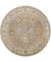 Surya Reina Ren-2308 7'10" x 7'10" Round Area Rug