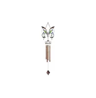 33" Long Butterfly Wind Chime with Gem
