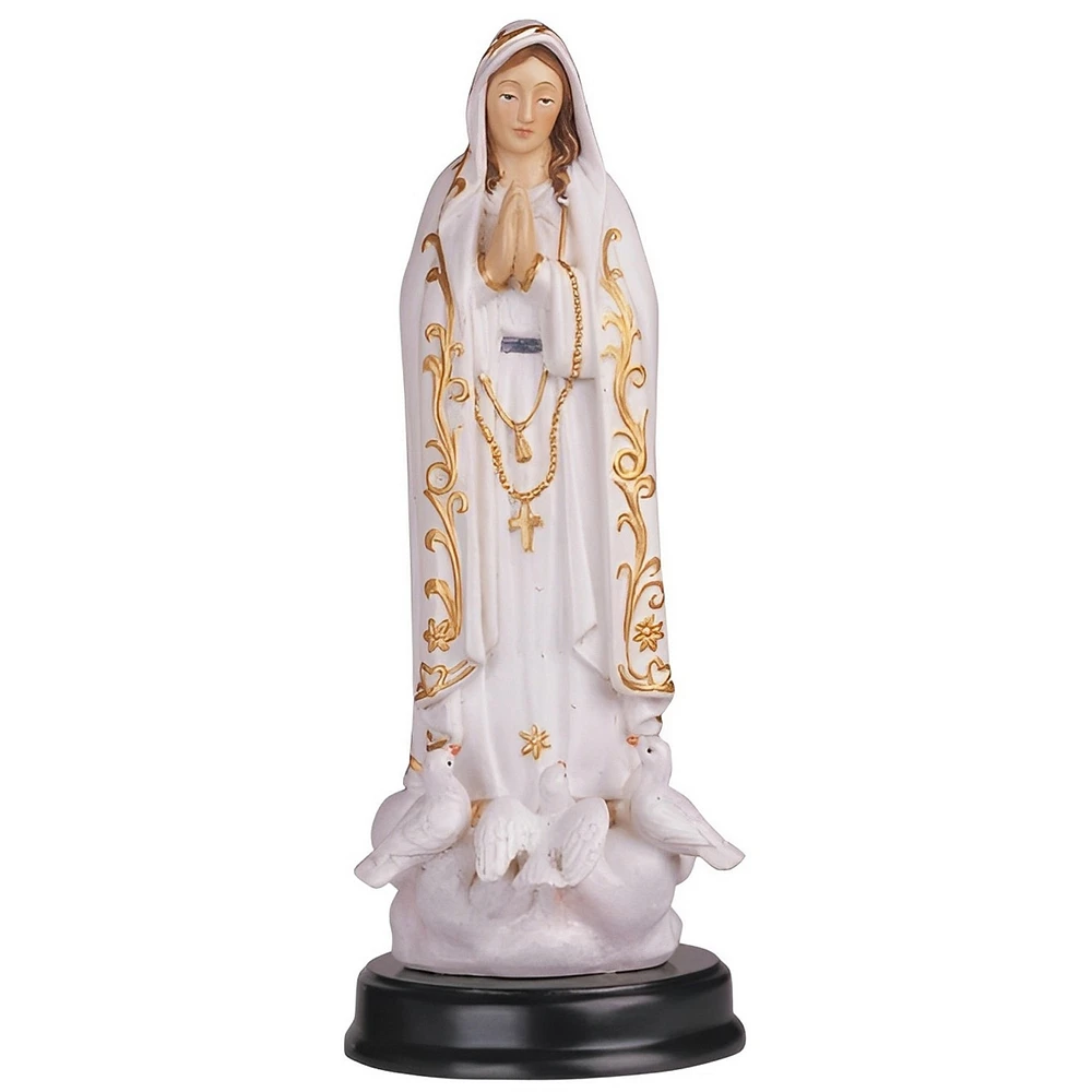Fc Design 5"H Our Lady of Fatima Statue Our Lady of The Holy Rosary of Fatima Holy Figurine Religious Decoration Home Decor Perfect Gift for House War