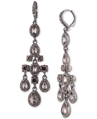 Givenchy Gold-Tone Stone & Crystal Chandelier Drop Earrings