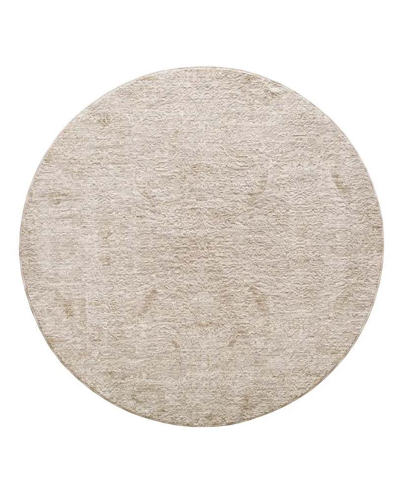 Livabliss Masterpiece High-Low Mpc-2316 6'7" x 6'7" Round Area Rug