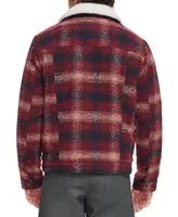 Levi's Men's Plaid Fleece-Lined Trucker Jacket