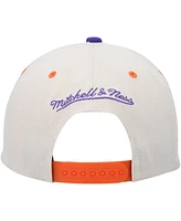 Men's Mitchell & Ness Cream, Purple Phoenix Suns Hardwood Classics Pop Snapback Hat