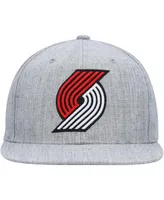 Men's Mitchell & Ness Heather Gray Portland Trail Blazers Hardwood Classics 2.0 Snapback Hat