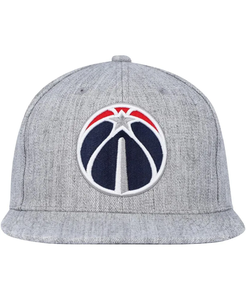 Men's Mitchell & Ness Heather Gray Washington Wizards Hardwood Classics 2.0 Snapback Hat