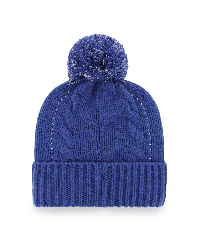 Women's '47 Brand Royal New York Giants Bauble Cuffed Knit Hat with Pom