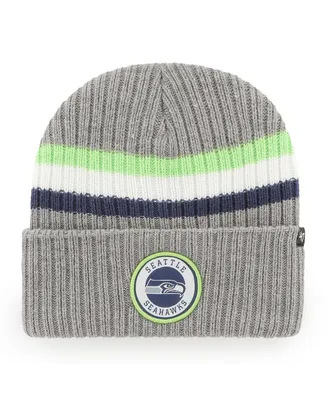 Men's '47 Brand Gray Seattle Seahawks Highline Cuffed Knit Hat
