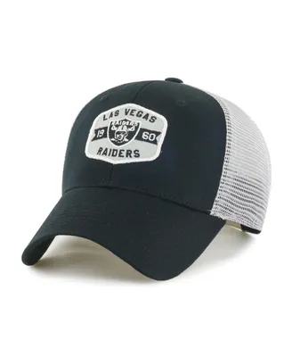 Men's Black, White Las Vegas Raiders Gannon Snapback Hat