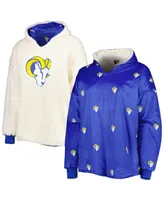 Women's Foco Los Angeles Rams Repeat Print Reversible Hoodeez