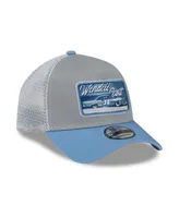 Men's New Era Light Blue, Gray Wendell Scott Legends 9FORTY A-Frame Trucker Snapback Adjustable Hat