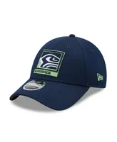 Men's New Era College Navy Seattle Seahawks Framed Af 9FORTY Snapback Hat